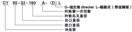 CY冲压不锈钢化工离心泵型号说明