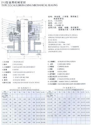 212型斧用机械密封