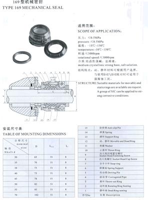 169型机械密封