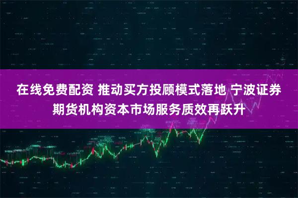 在线免费配资 推动买方投顾模式落地 宁波证券期货机构资本市场服务质效再跃升
